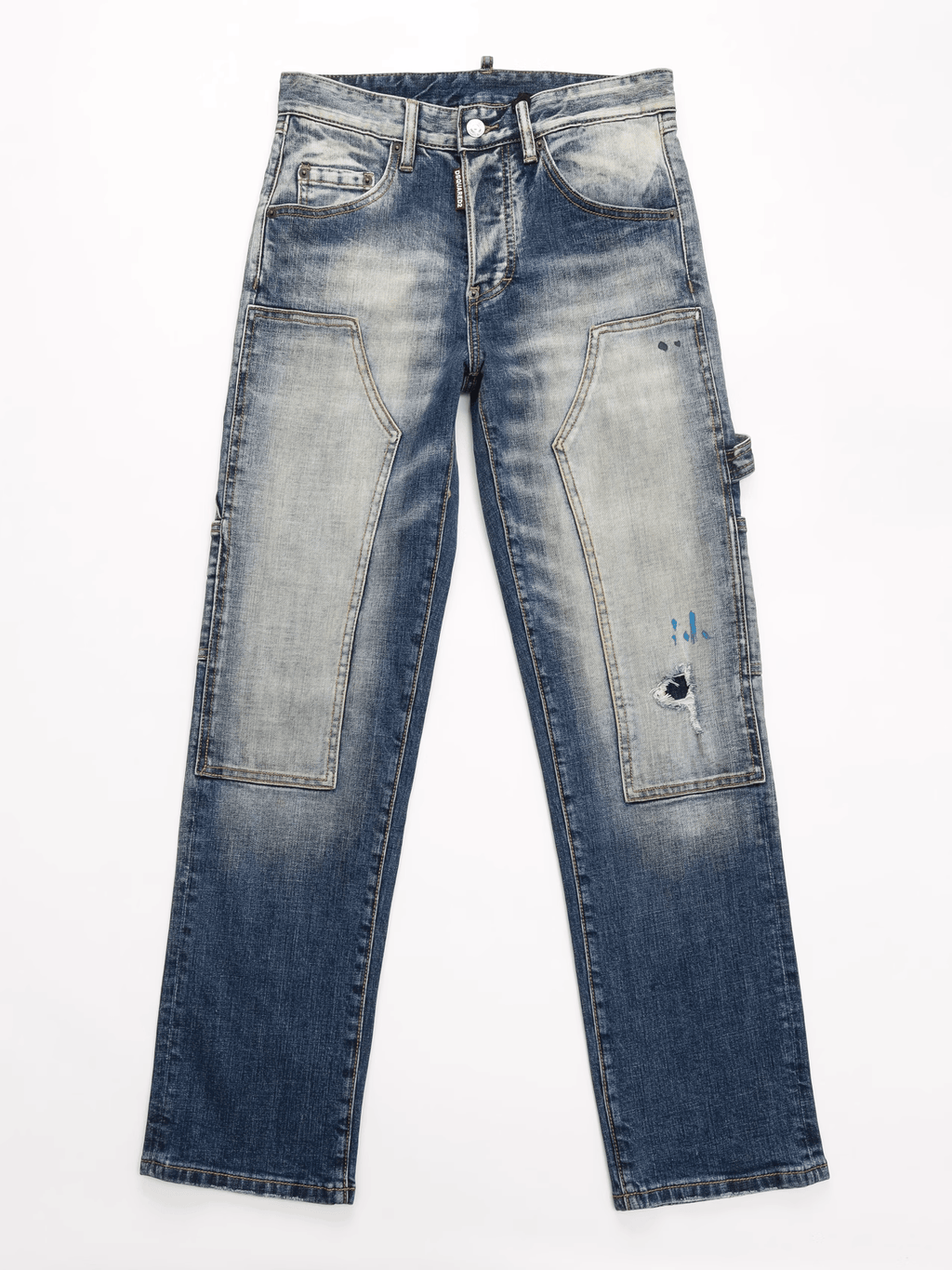 Washed Blue Classic Jeans