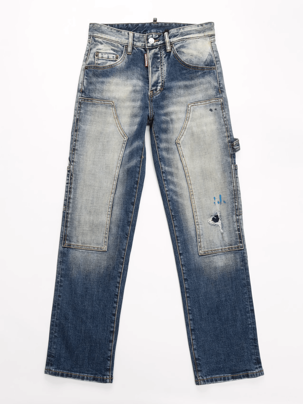 Washed Blue Classic Jeans