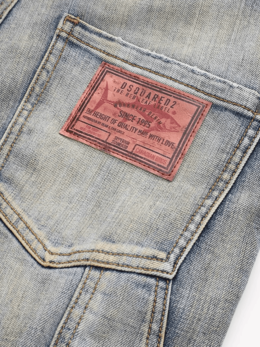 Washed Blue Classic Jeans