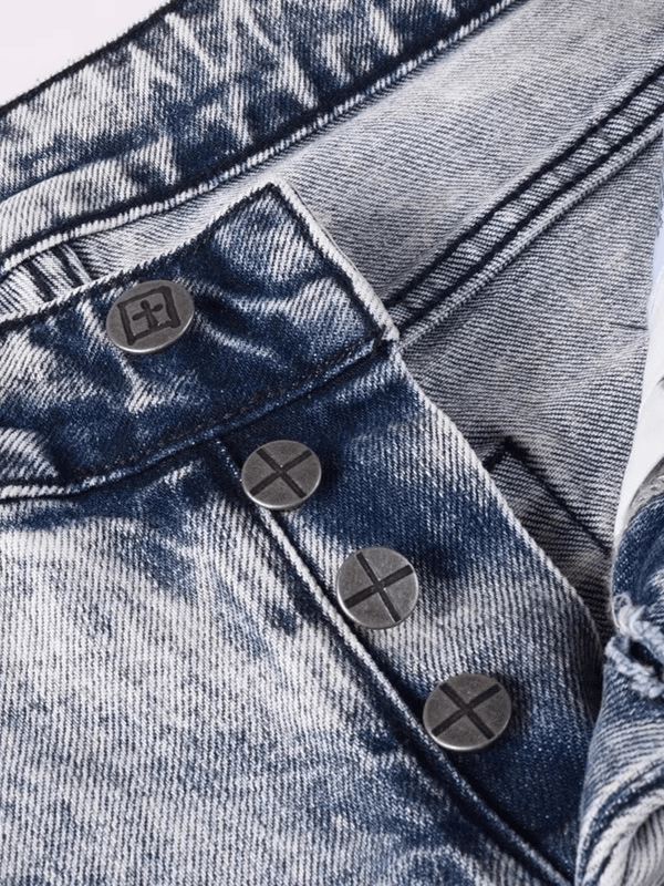 Smoky Gray Washed Classic Jeans